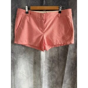 J.Crew Womens City Fit Powdered Oxford Pink Cotton Shorts A4505 Size 10